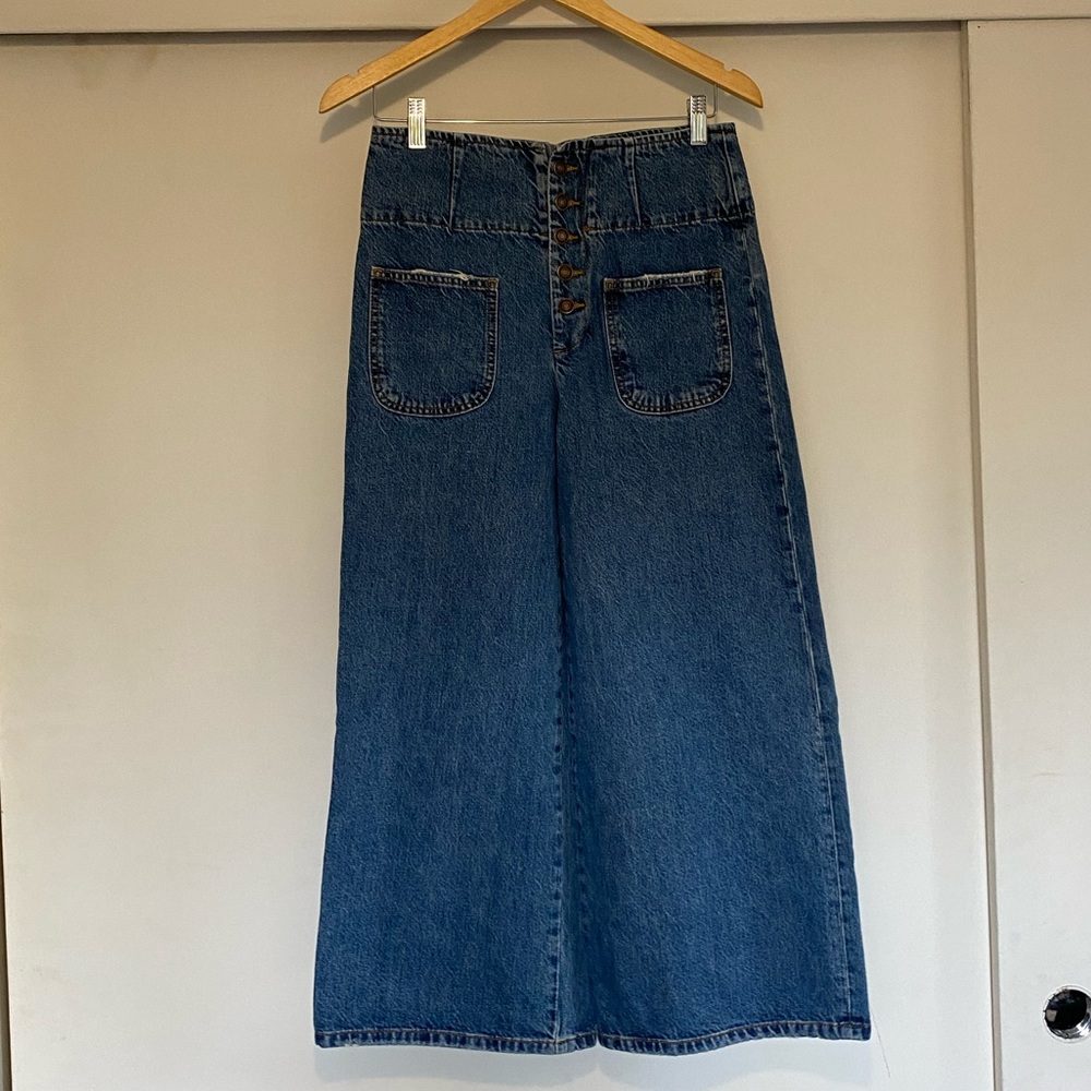 Free People Wide Leg Jean